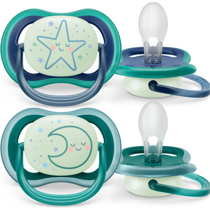 Smoczek Philips Avent +6 miesięcy Air Night Star/Moon