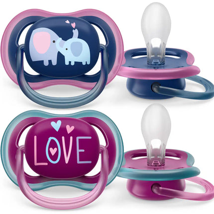 Smoczek Philips Avent +18 miesięcy Air Elephant/Love