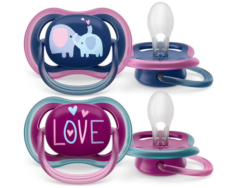 Smoczek Philips Avent +18 miesięcy Air Elephant/Love