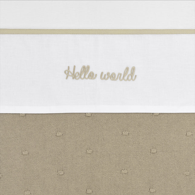 Ręcznik Meyco Cradle Hello World Sand