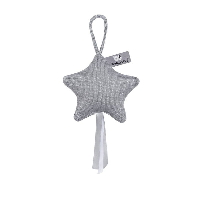 Wisząca zabawka dla niemowląt Star Sparkle Silver Grey