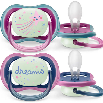 Smoczek Philips Avent +6 miesięcy Air Night Star/Dream