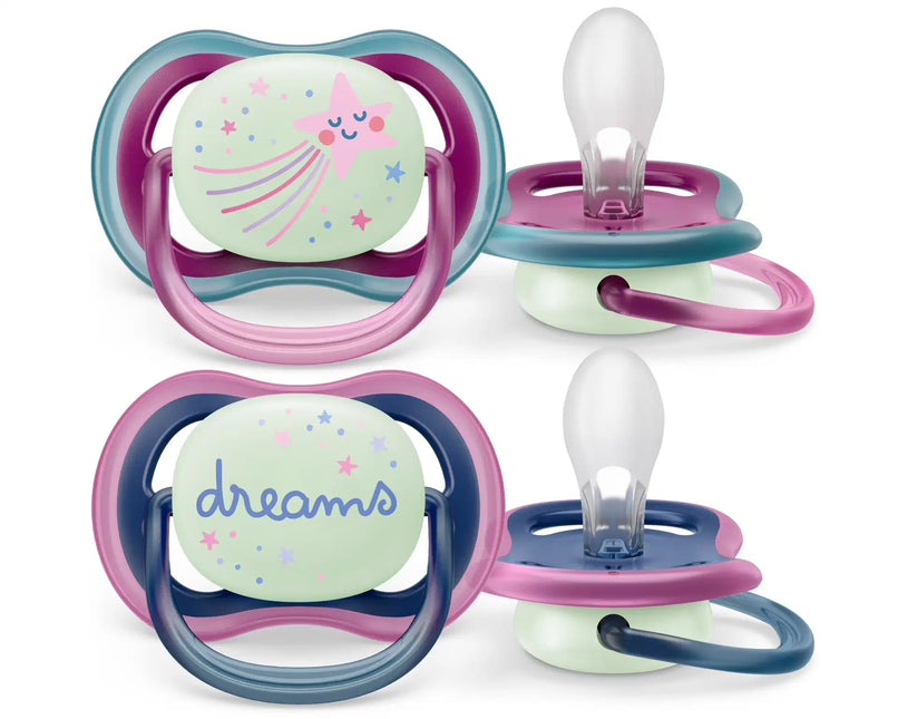 Smoczek Philips Avent +6 miesięcy Air Night Star/Dream