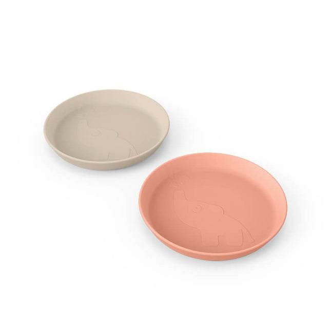 Done by Deer Baby Plate Set Raffi Sand/Coral