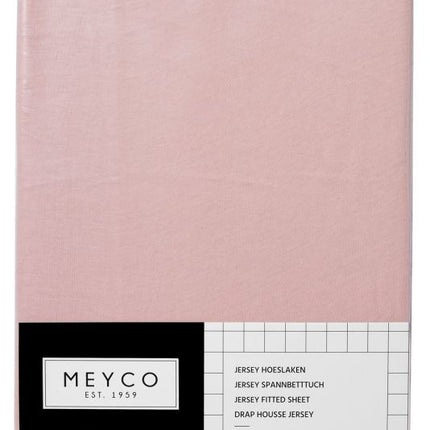 Meyco Prześcieradło Jersey Old Pink 60x120cm