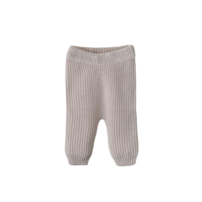 Spodnie dziecięce Mushie Chunky Knit Beige