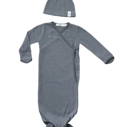 Śpiworek do spania Snoozebaby Baby Cocon Incl Hat Storm Grey 60cm