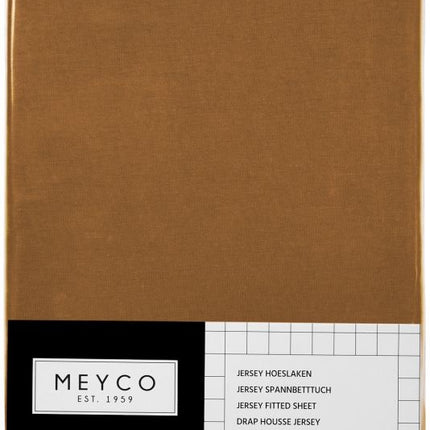 Meyco Prześcieradło Jersey Camel 40x80/90 cm