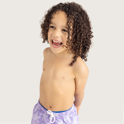 Spodenki kąpielowe Swim Essentials Child Lilac Sea Stars Shorts