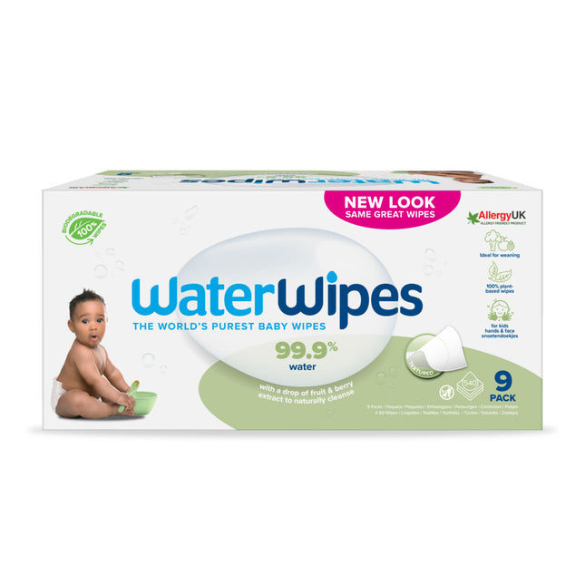 Chusteczki dla niemowląt WaterWipes 9x60 Pack