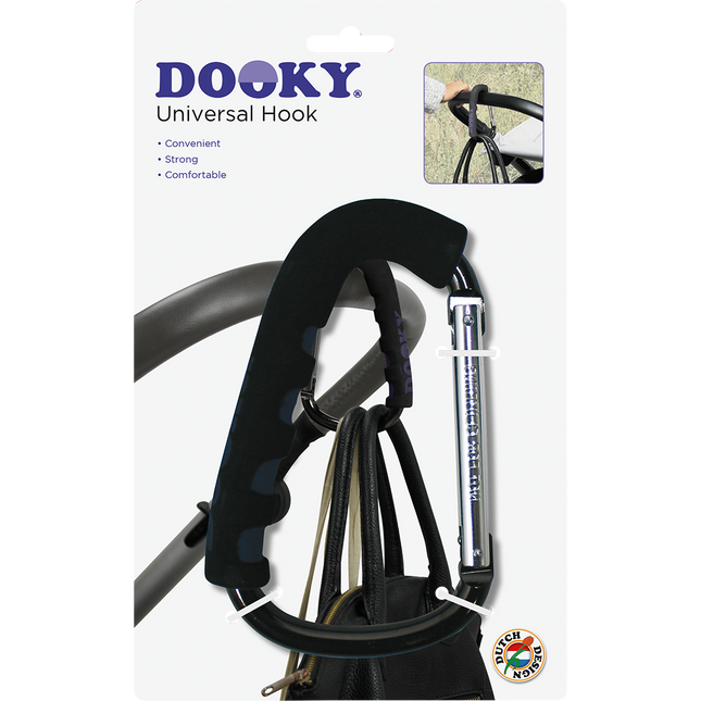 Dooky Pram Bag Hook Black