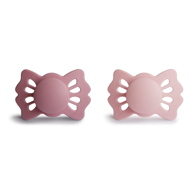 Smoczek uspokajający Frigg Rozmiar 1 Lucky Cedar/Baby Pink Silicone 2-Pack