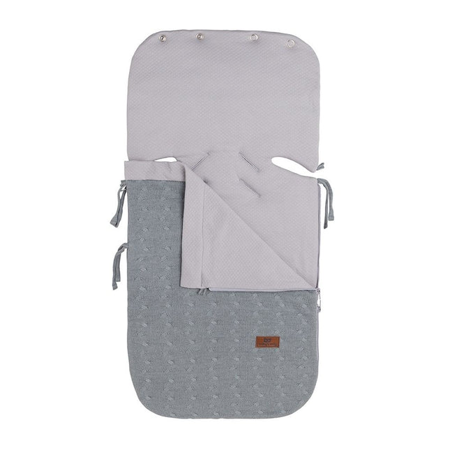 Fotelik samochodowy Baby's Only Footmuff Summer Cable Grey