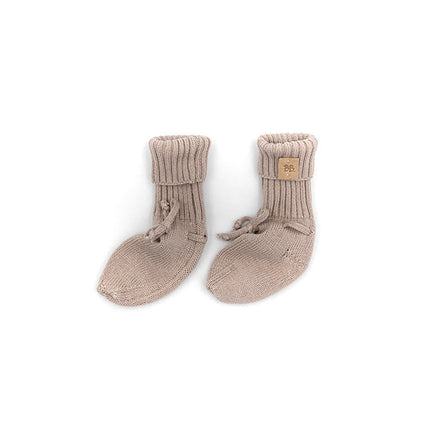 Bamboom Babyshoes Knitted Camel