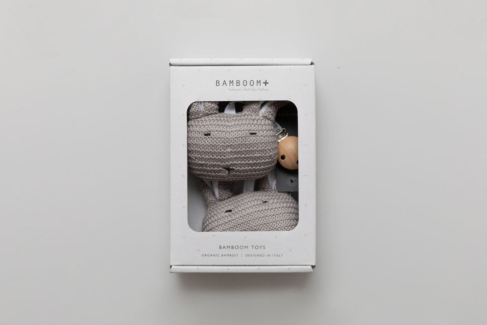 Bamboom Cuddle With Clip Warm Grey