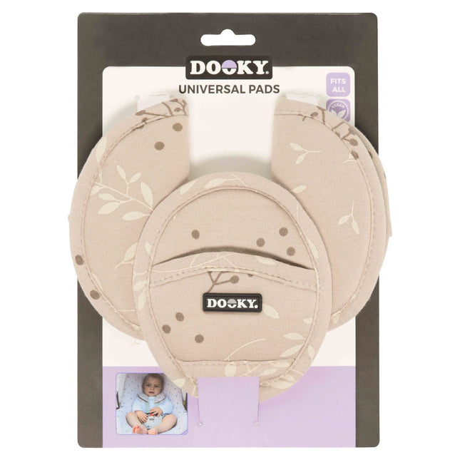 Dooky Belt Protector Universal Pads Leaves Beige