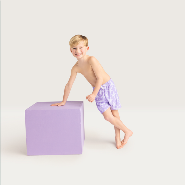 Spodenki kąpielowe Swim Essentials Child Lilac Sea Stars Shorts