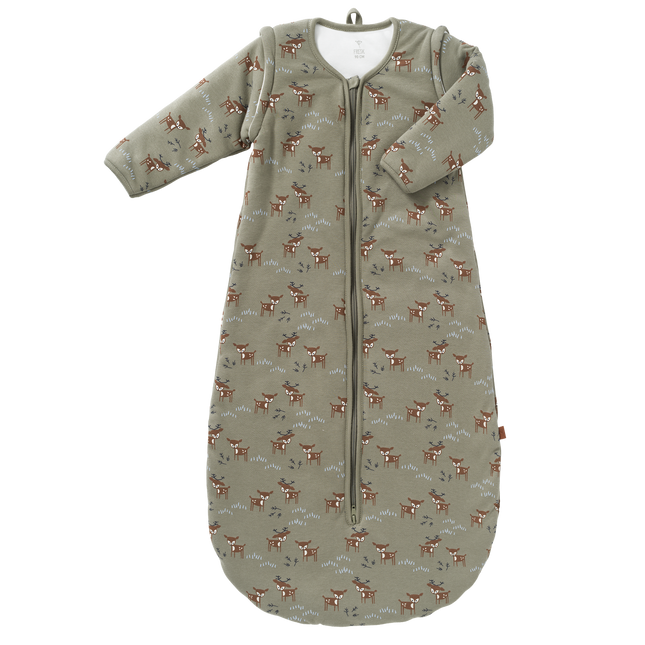 Fresk Baby Deer Śpiwór z odpinanym rękawem Olive 70cm