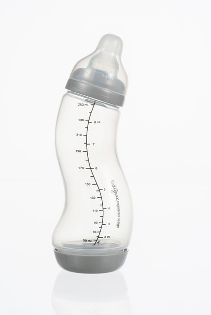 Difrax S-bottle 123 Transparent/Grey 250ml