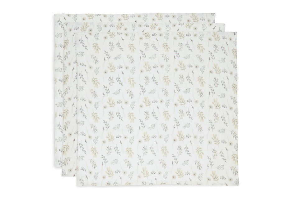 Jollein Hydrophilic Cloth Small Wild Flowers 70x70cm 3szt