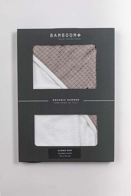 Nosidełko do kąpieli Bamboom Baby Duo Soft Stone Warm Grey