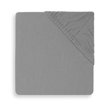 Jollein Prześcieradło Jersey Box Materac Storm Grey 75x95cm