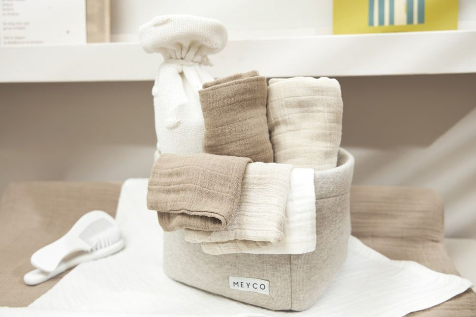 Meyco Washcloth 3-Pack Offwhite/Soft Sand/Taupe 20X17cm