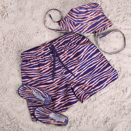 Kapelusz przeciwsłoneczny Swim Essentials Baby Zebra Stripes Blue