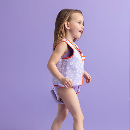 Kamizelka kąpielowa Swim Essentials Lilac Leopard 3-6 lat