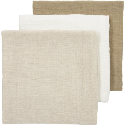 Meyco Hydrophilic Cloth 3-Pack Offwhite/Soft Sand/Taupe 70X70cm