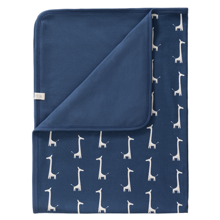 Fresk Kocyk do kołyski Giraffe Indigo Blue