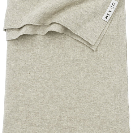 Kocyk Meyco Cradle Knit Basic Sand Melange