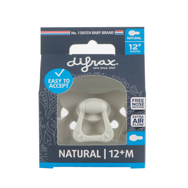 Difrax Smoczek 12+ Uni Naturel Popcorn Creme