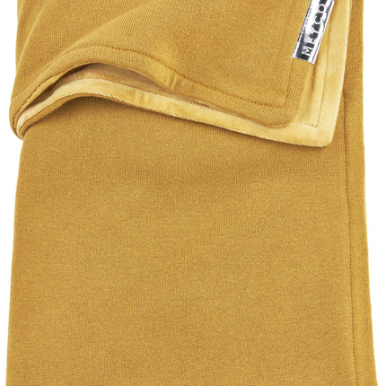 Koc na łóżko Meyco Velvet Knit Honey Gold