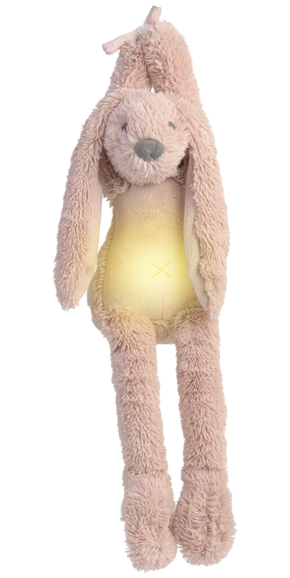 Happy Horse Cuddle Old Pink Rabbit Richie z lampką nocną i dźwiękiem 34 cm