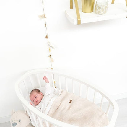 Baby's Only Kocyk do kołyski Soft Sparkle Melee Gold Ivory