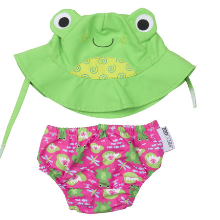 Zoocchini Swim Nappy Frog Set 6-12 miesięcy