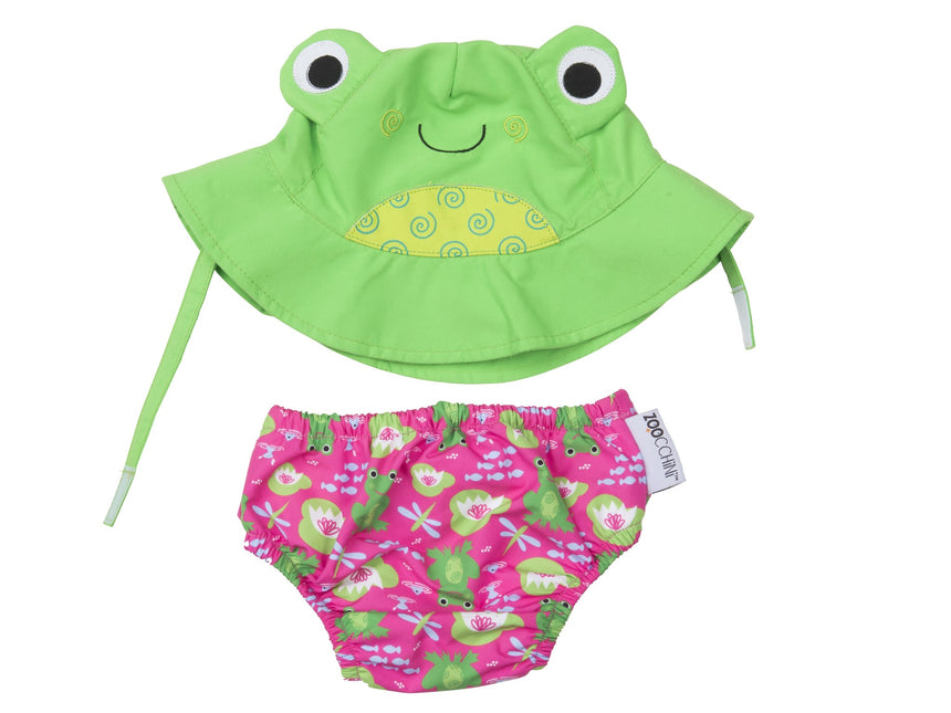 Zoocchini Swim Nappy Frog Set 6-12 miesięcy