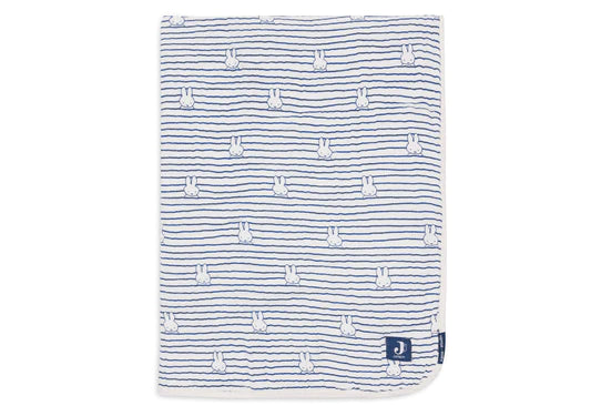 Jollein Kocyk do kołyski Miffy Stripe Navy 75X100cm