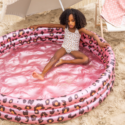 Swim Essentials Swimming Pool Child Tiger Print Pink 1.5M