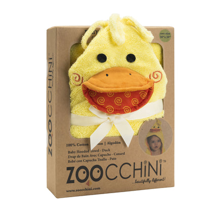 Zoocchini Szlafrok dziecięcy Puddles The Duck Cotton