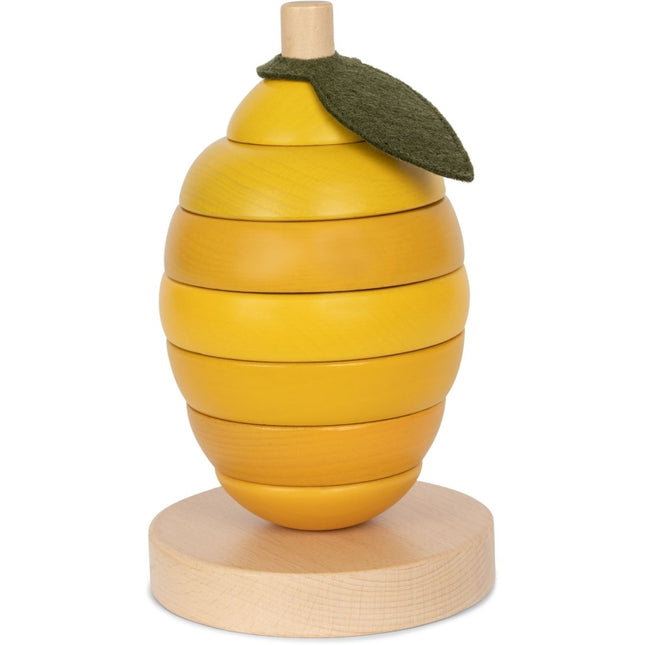 Konges Slojd Stacking Tower Fruits Fsc Lemon