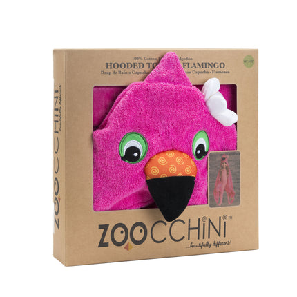 Okrycie kąpielowe Zoocchini Baby Franny The Flamingo Cotton