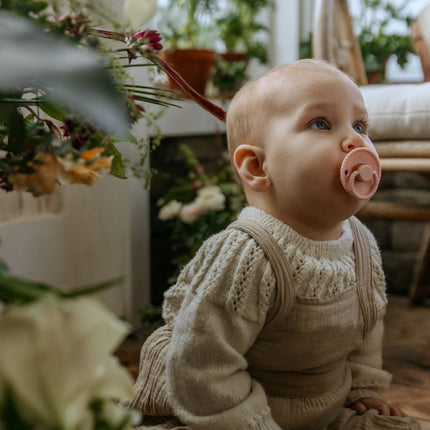 Frigg Smoczek Rozmiar 1 Rope Baby Różowy Lateksowy