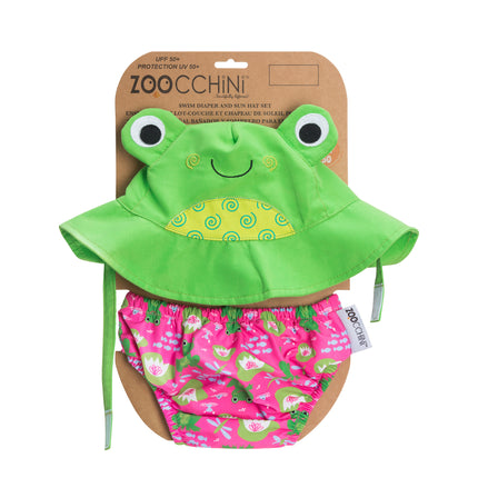 Zoocchini Swim Nappy Frog Set 6-12 miesięcy