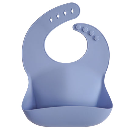 Mushie Bib Silicone Powder Blue