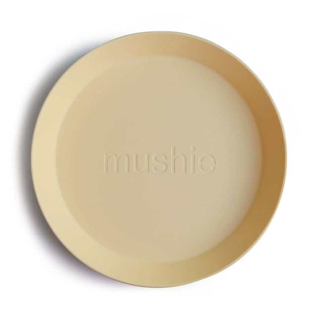 Mushie Baby Plate Round Pale Daffodil 2szt.