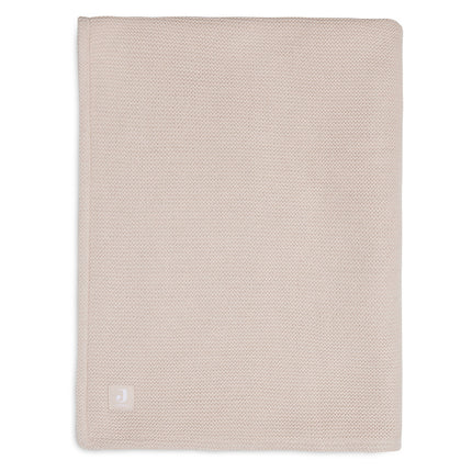 Jollein Kocyk do kołyski Basic Knit Pale Pink/Fleece 75x100cm