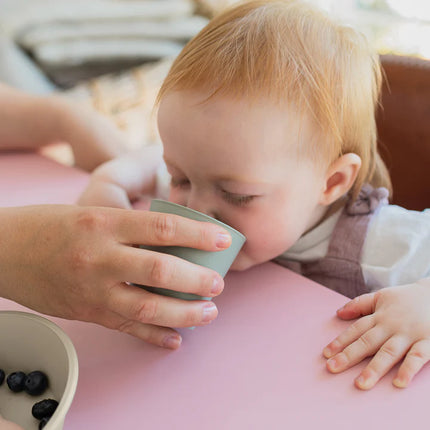 Zestaw kubków dla niemowląt BIBS Blush 2-częściowy