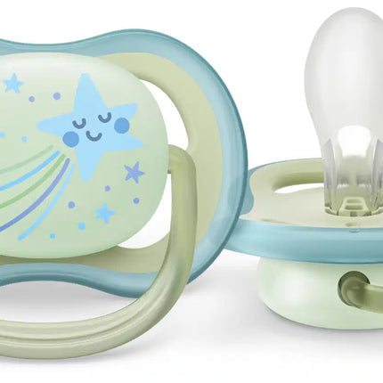 Smoczek Philips Avent +0 miesięcy Air Night Star/Owl